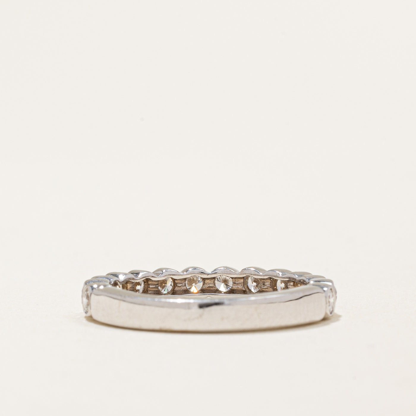 Diamond Semi Eternity Ring | 0.73ctw | SZ 7.75 |