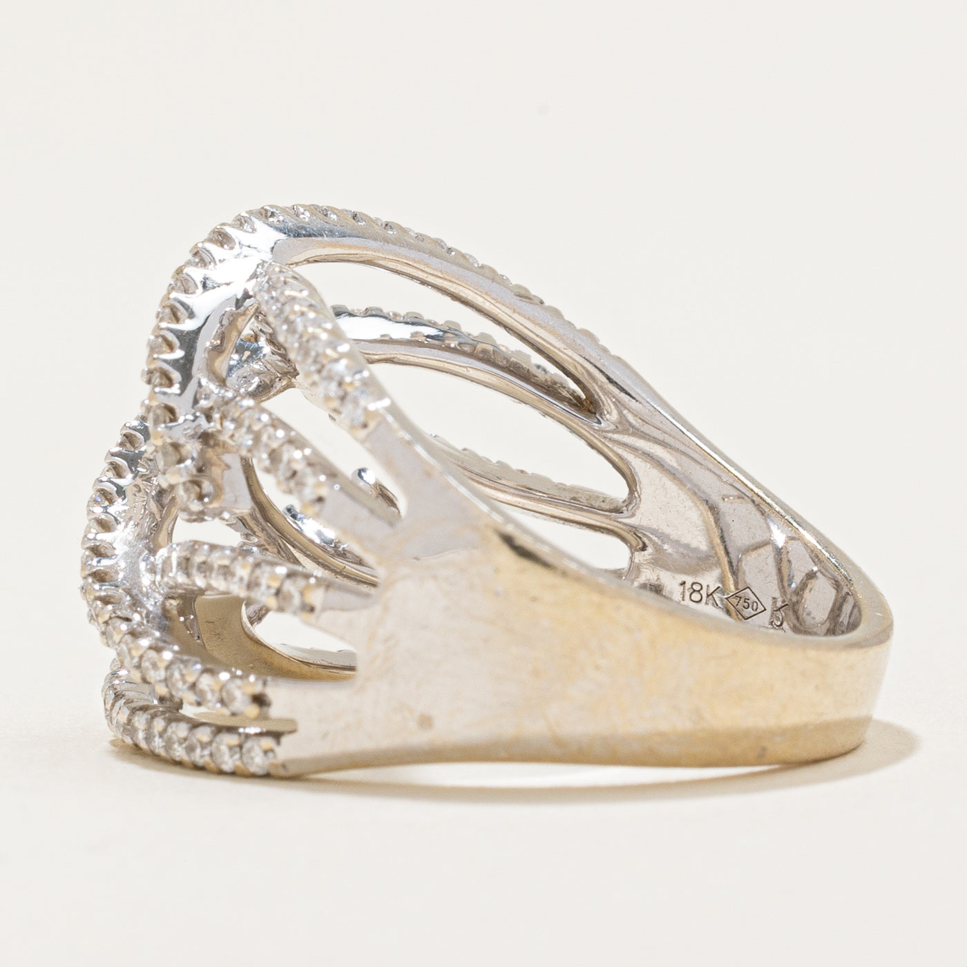 Diamond Cocktail Ring | 0.65ctw | SZ 6.75 |