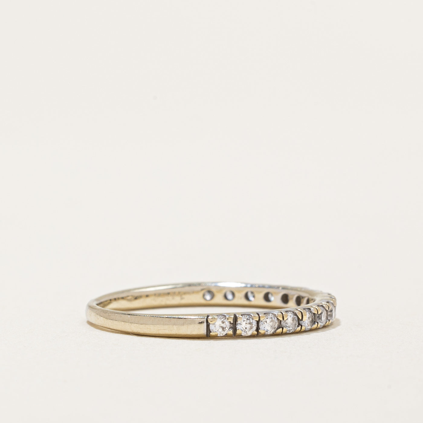 Diamond Half Eternity Ring | 0.32ctw | SZ 6.75 |