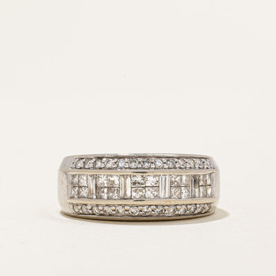 Diamond Cocktail Ring | 0.96ctw | SZ 6.75 |