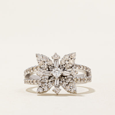 Diamond Cocktail Ring | 0.64ctw | SZ 7 |