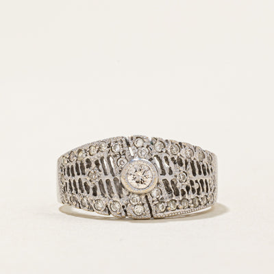 Illusion Set Diamond Ring | 0.31ctw | SZ 6.25 |