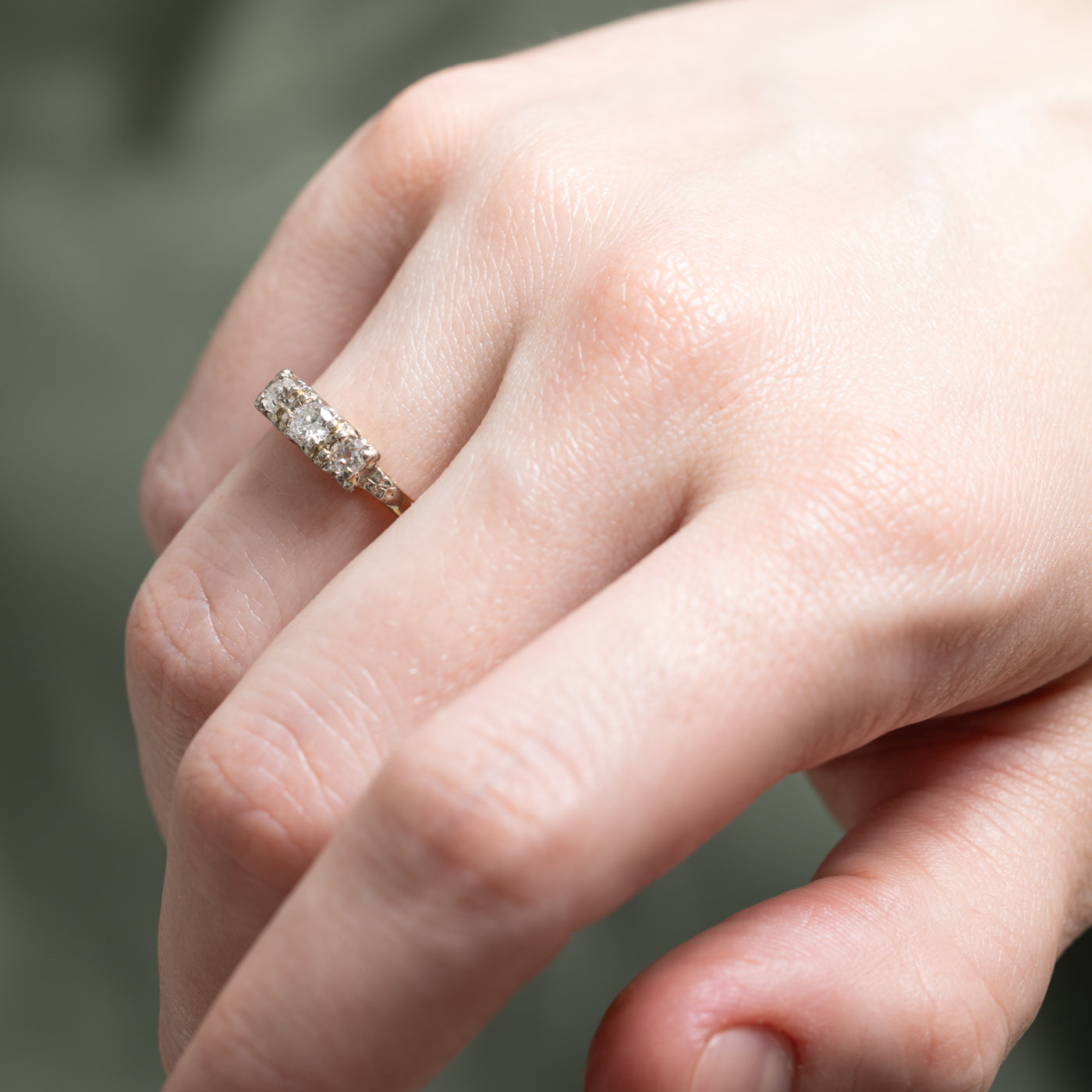 Three Stone Diamond Ring | 0.44ctw | SZ 5.75