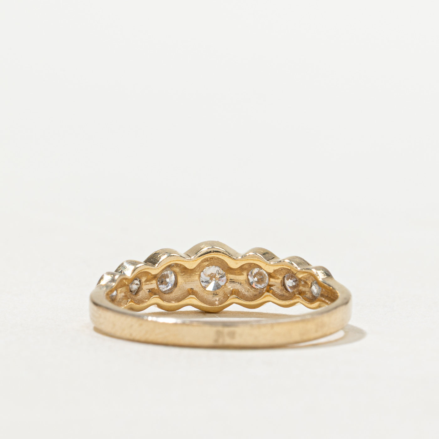 Bezel Set Multi Diamond Band | 0.23ctw | SZ 6