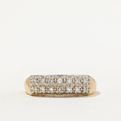 Double Row Diamond Ring | 0.21ctw | SZ 6.5