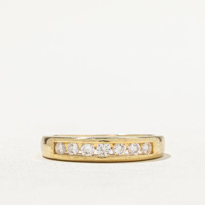 Channel Set Semi Eternity Diamond Band | 0.29ctw | SZ 6