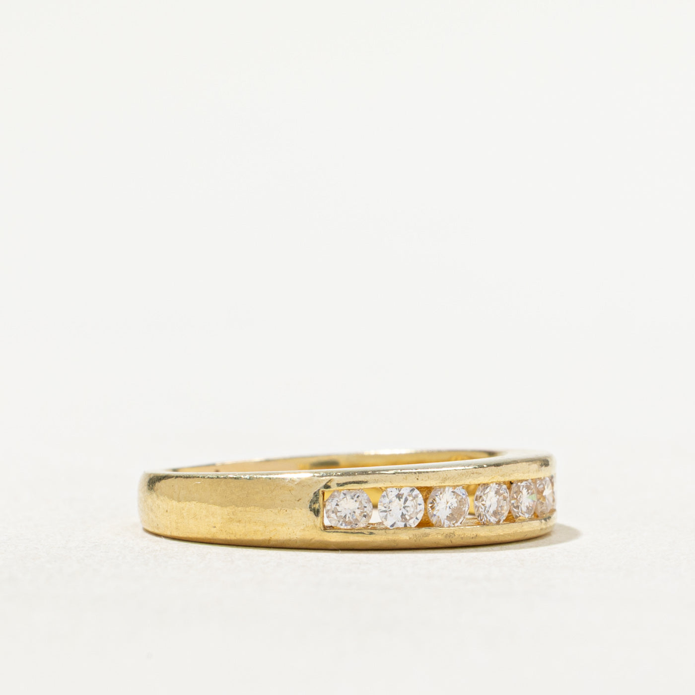 Channel Set Semi Eternity Diamond Band | 0.29ctw | SZ 6