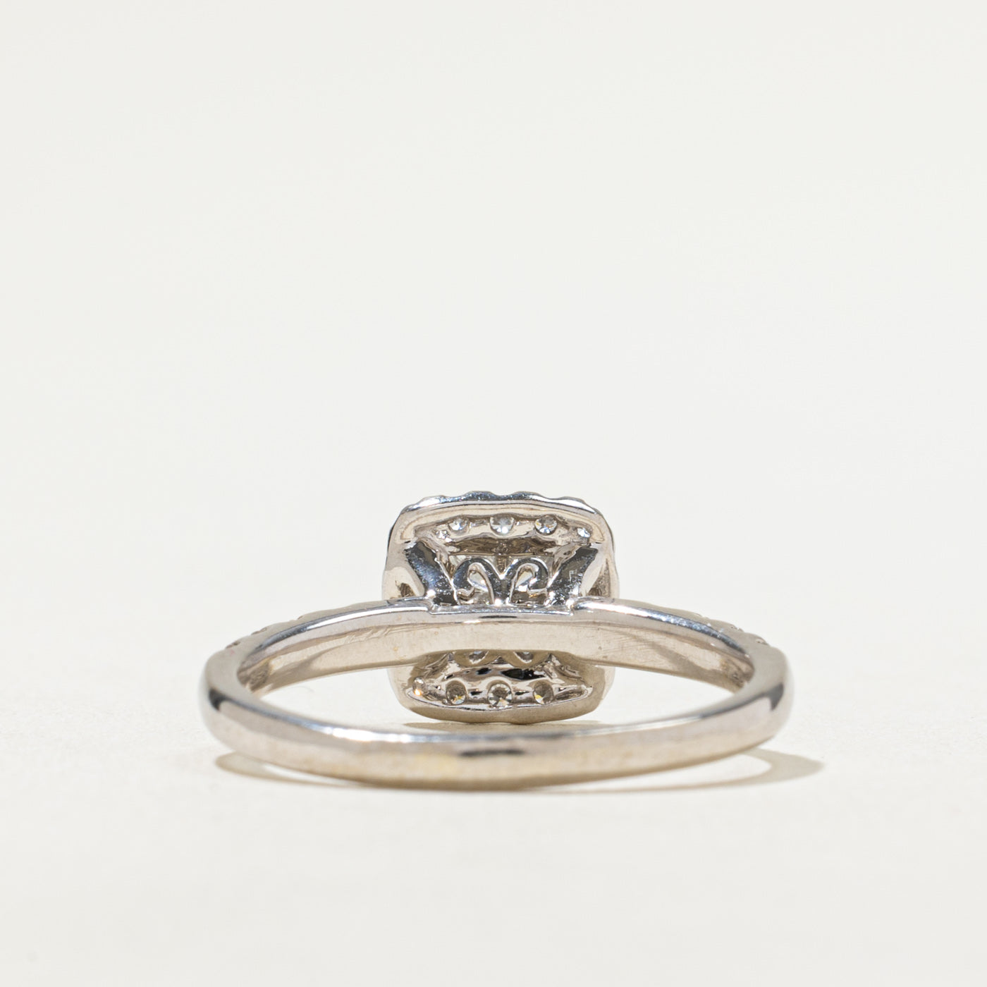 Princess Cut Diamond Halo Ring | 0.92ctw | SZ 9.25