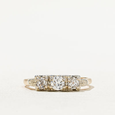 Three Stone Diamond Ring | 0.44ctw | SZ 5.75