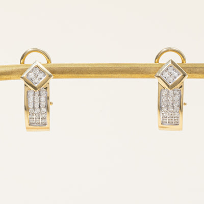 Pave Set Diamond Earrings | 0.40ctw |