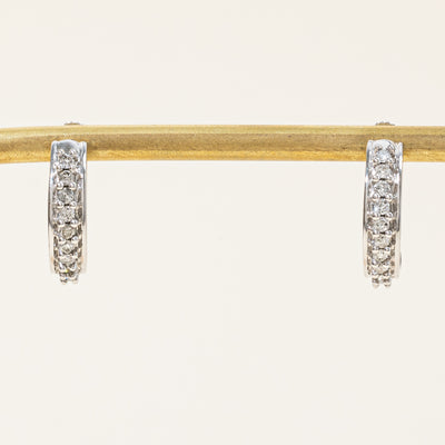 Diamond Half Huggie Earrings | 0.40ctw |