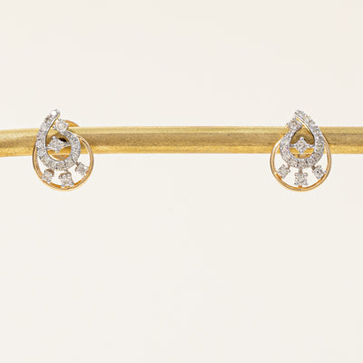 Ornate Diamond Earrings | 0.34ctw |