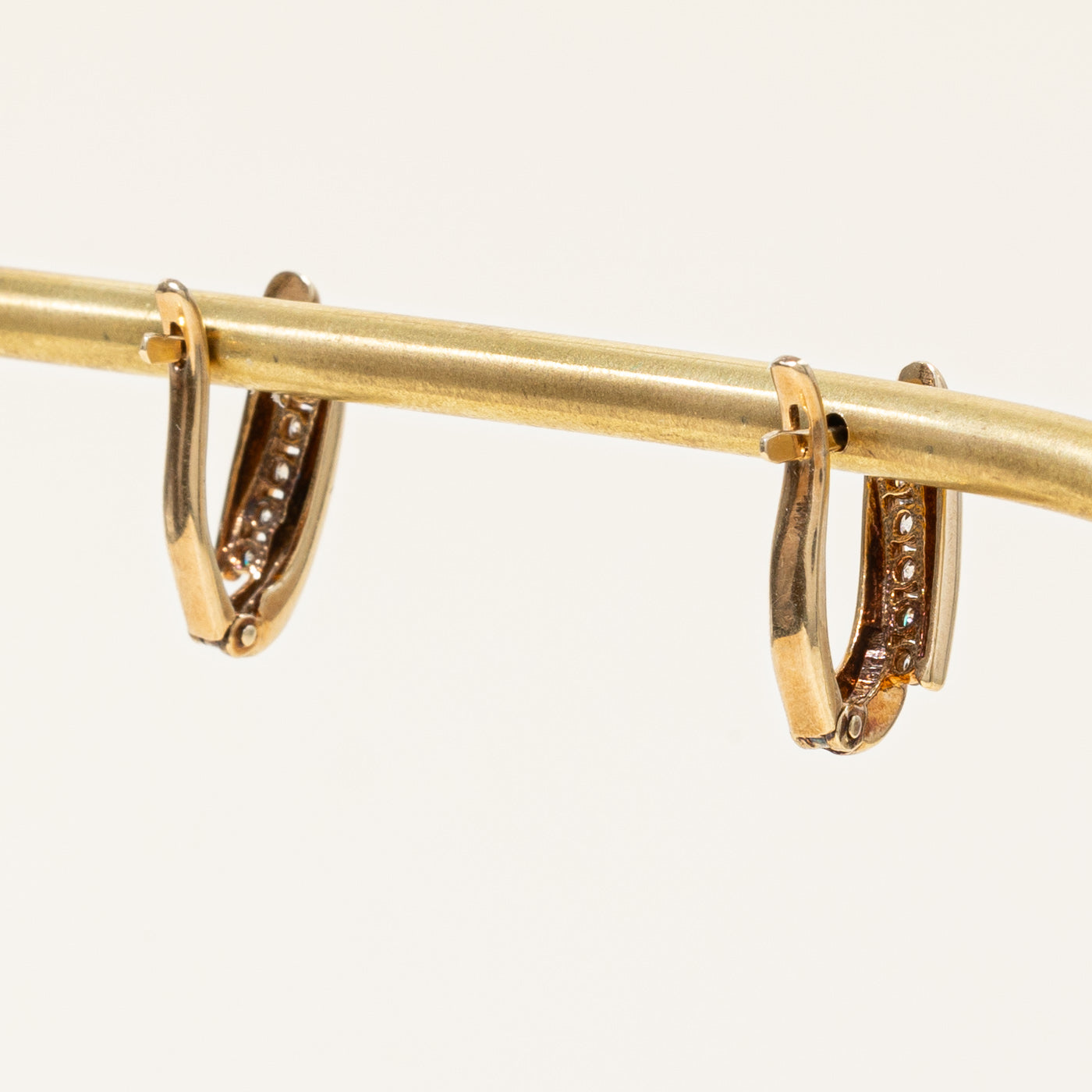 Diamond Oval Huggie Earrings | 0.23ctw |
