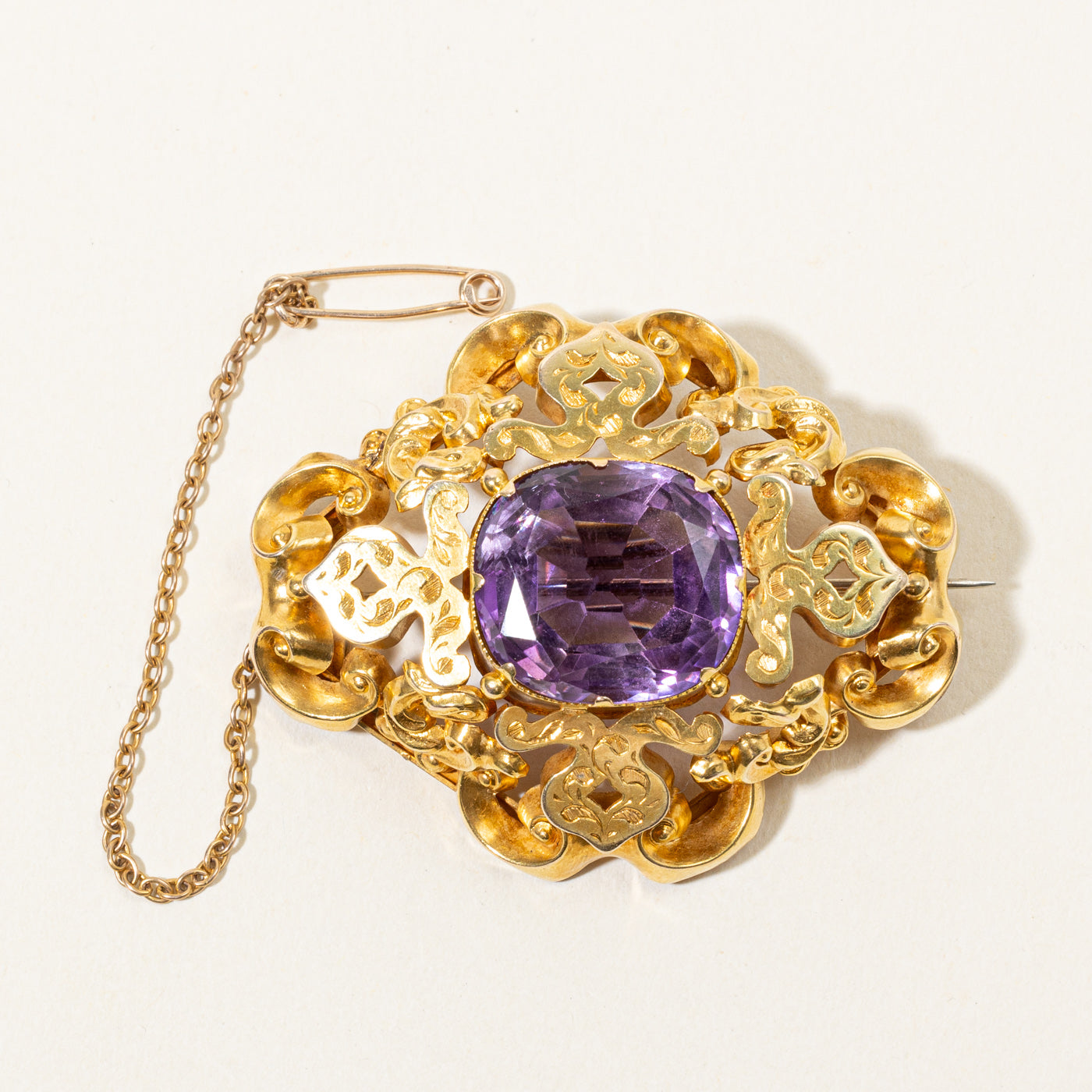 Large Amethyst Brooch | 20.00ct |