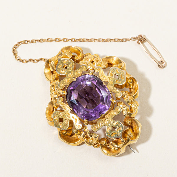 Large Amethyst Brooch | 20.00ct |