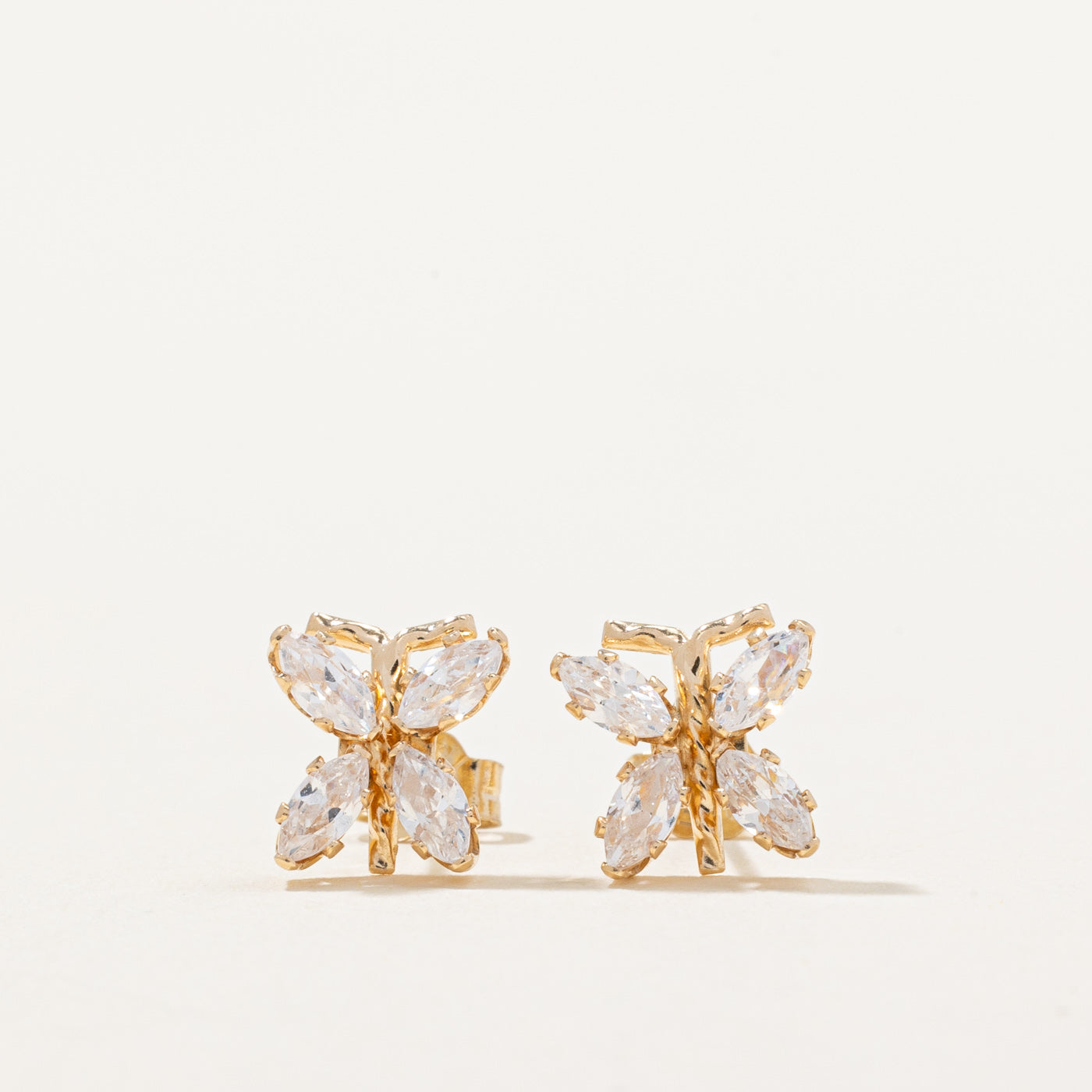 Diamond Butterfly Stud Earrings | 0.61ctw |