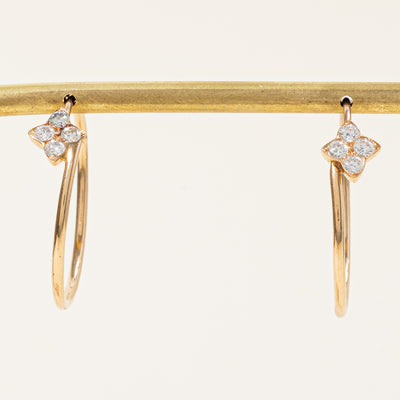Diamond Hoop Earrings | 0.52ctw |