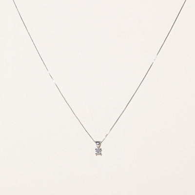 Diamond Pendant & Necklace | 0.14ct | 15