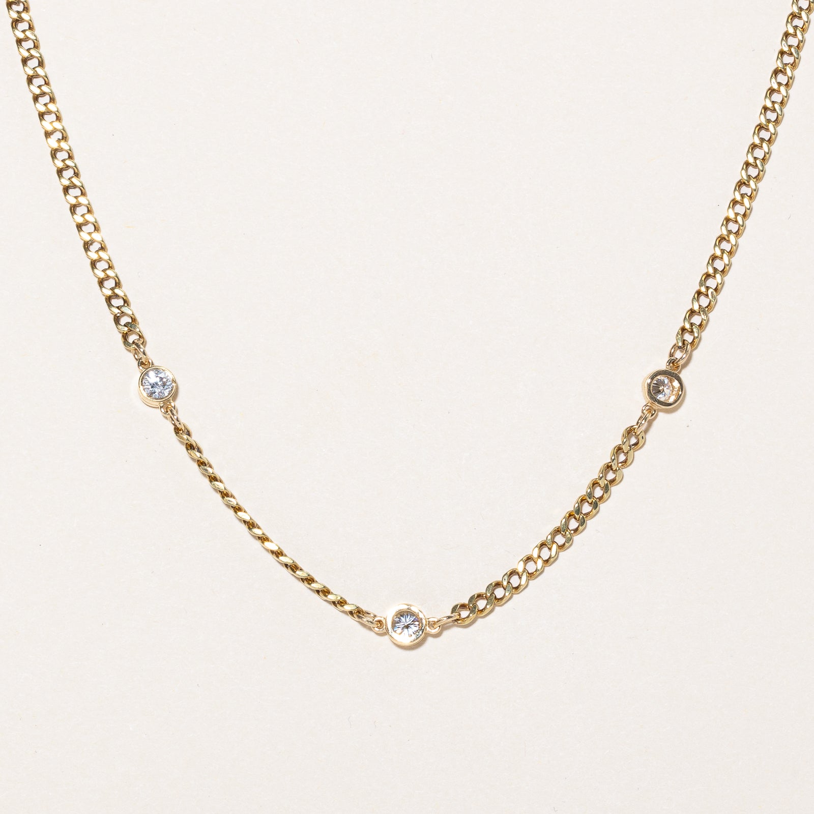 Collier à maillons en diamants | 0,63 ct | 43 cm | 