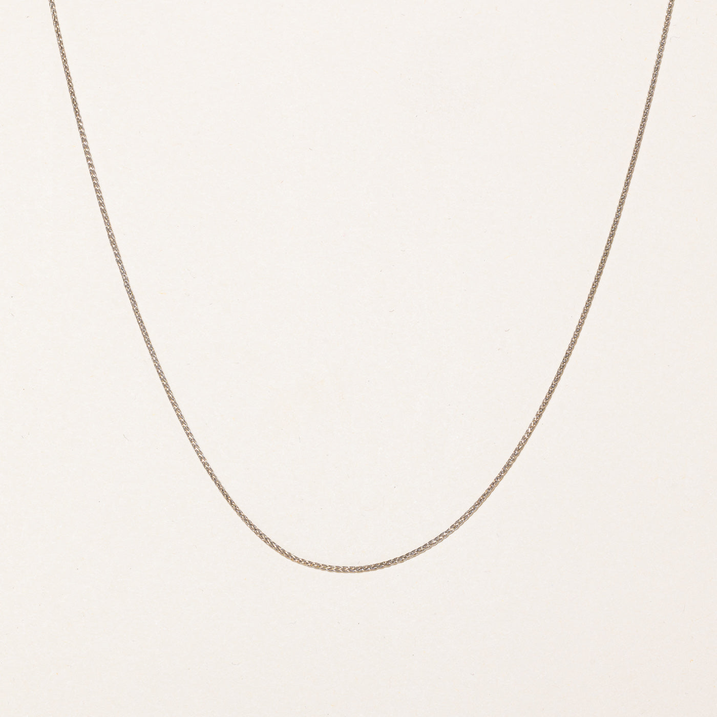 18k White Gold Wheat Chain | 18" |