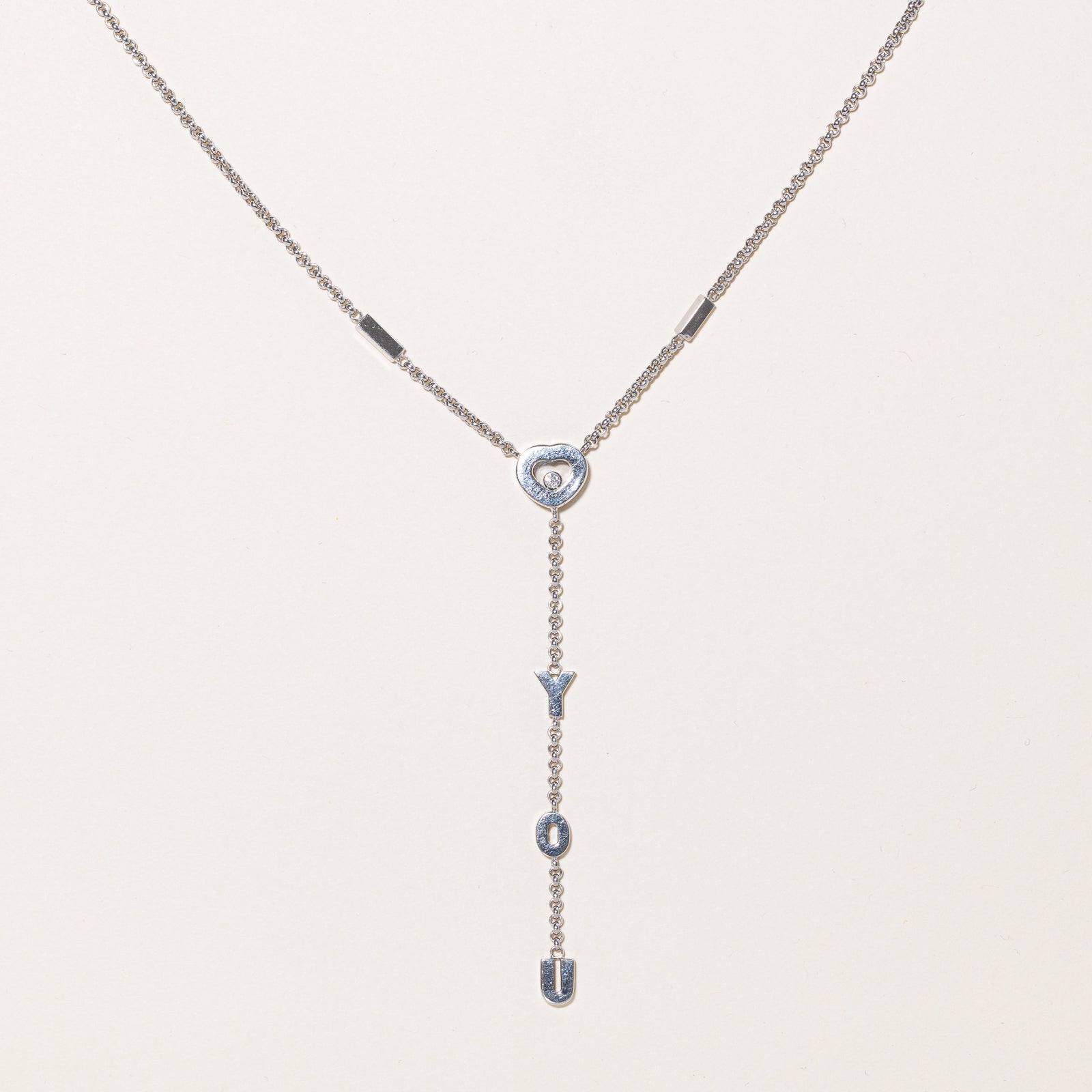 Diamond "I <3 YOU" Necklace | 0.04ct | 17" |