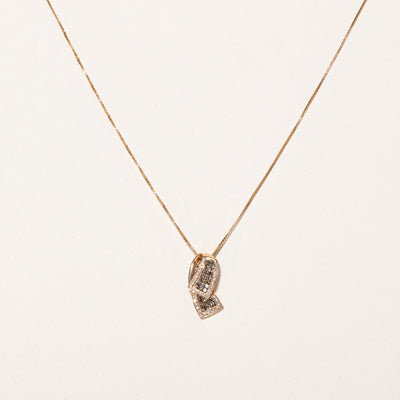 Princess Cut Diamond Necklace | 0.74ctw | 18