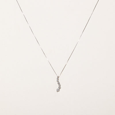 Diamond Drop Pendant & Necklace | 0.47ctw | 16.5