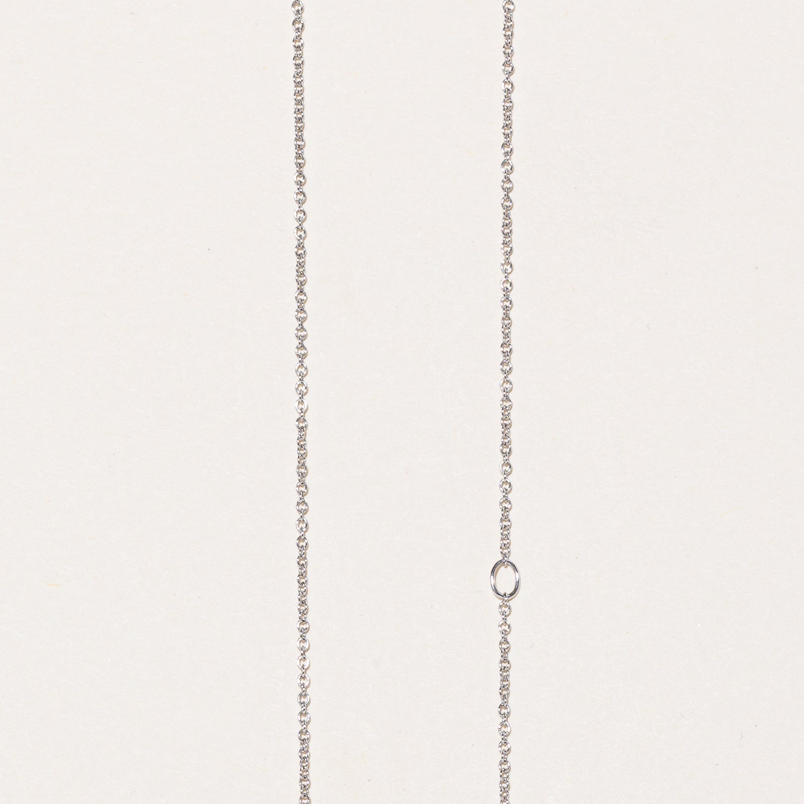 Collier pendentif en forme de cuillère avec diamants | 0,92 ct | 45,7 cm | 