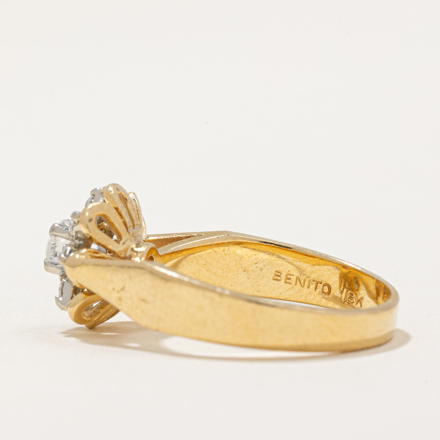 Diamond Flower Cocktail Ring | 0.32ctw | SZ 5.75 |