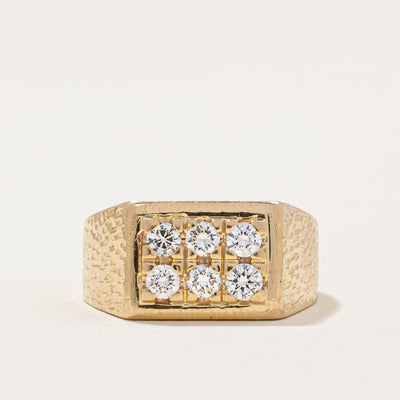 Diamond Signet Ring | 0.48ctw | SZ 7 |
