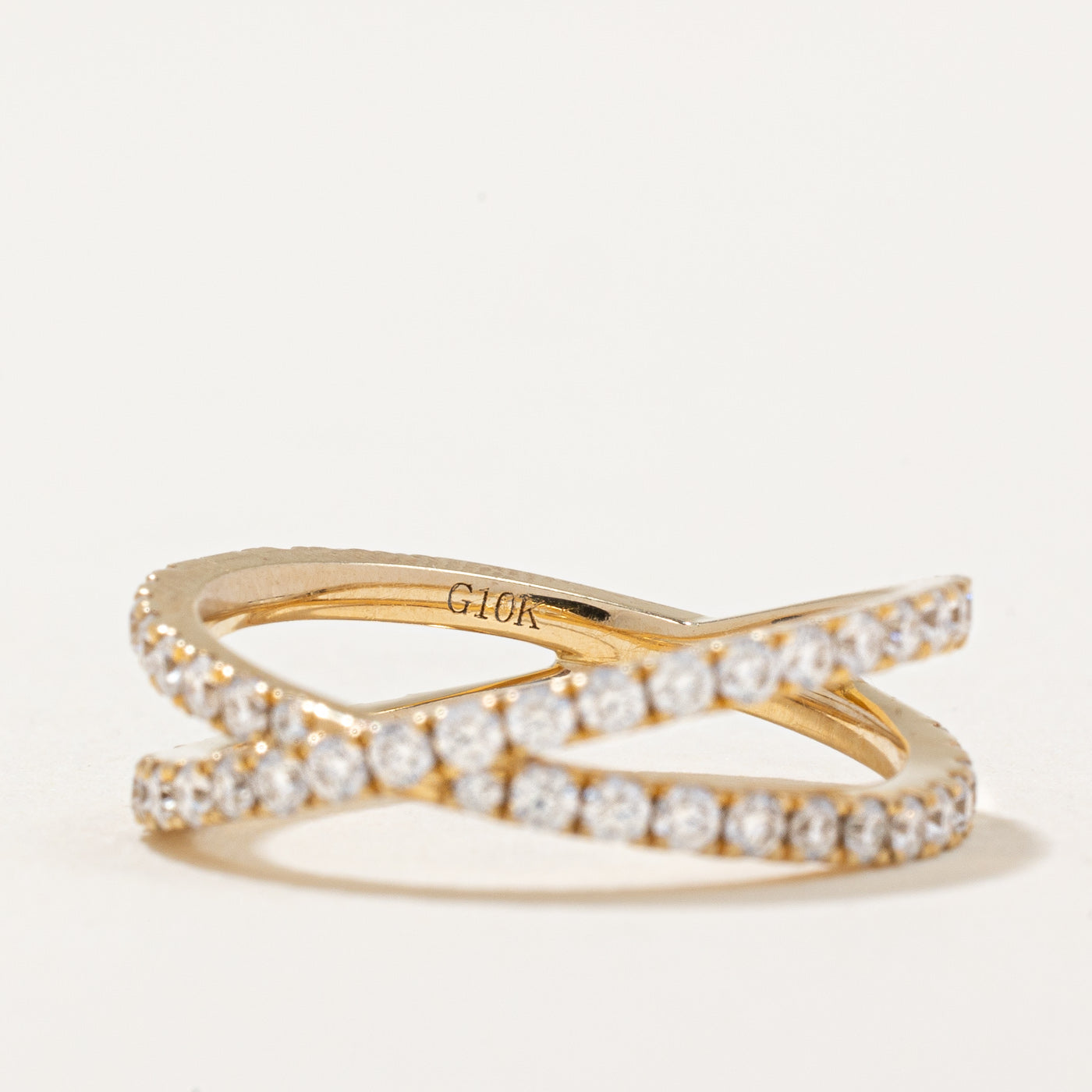 Diamond Overlapping Ring | 0.74ctw | SZ 5 |