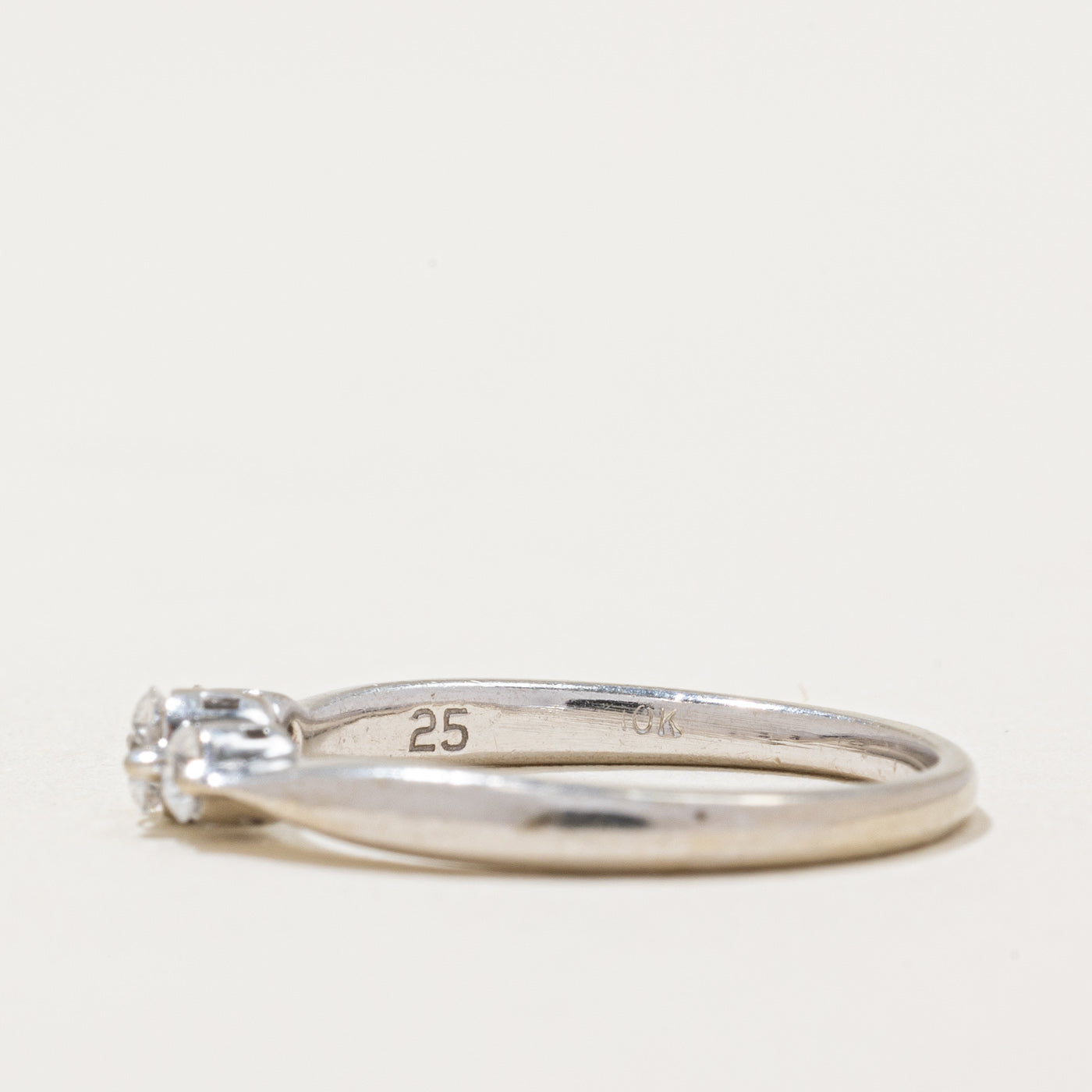Three Stone Diamond Ring | 0.25ctw | SZ 5.75 |