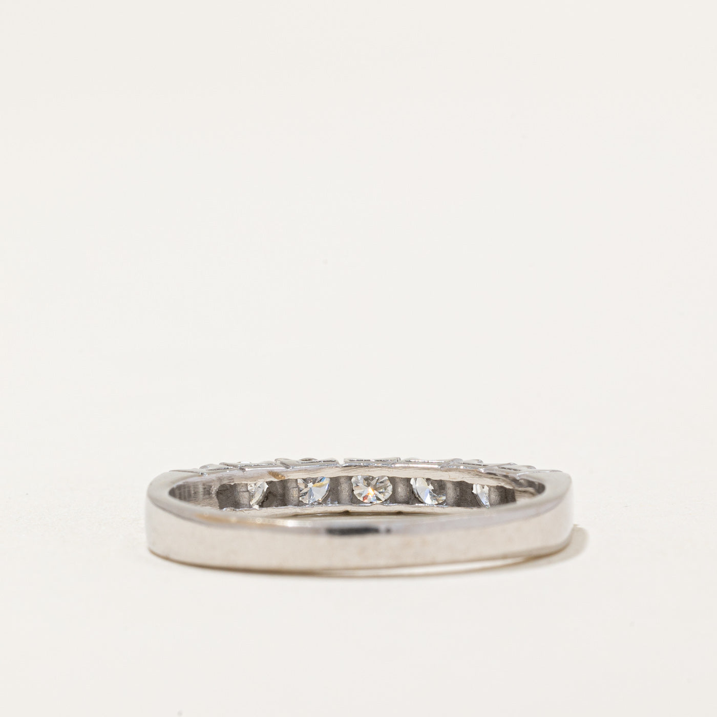 1986 Egyptian Diamond Semi Eternity Ring | 0.38ctw | SZ 7.25 |