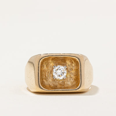 Diamond Signet Ring | 0.24ct | SZ 6.75 |
