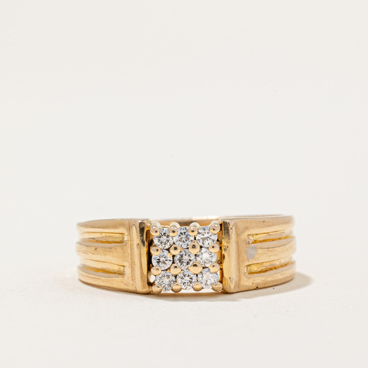 Diamond Grid Ring | 0.26ctw | SZ 9 |