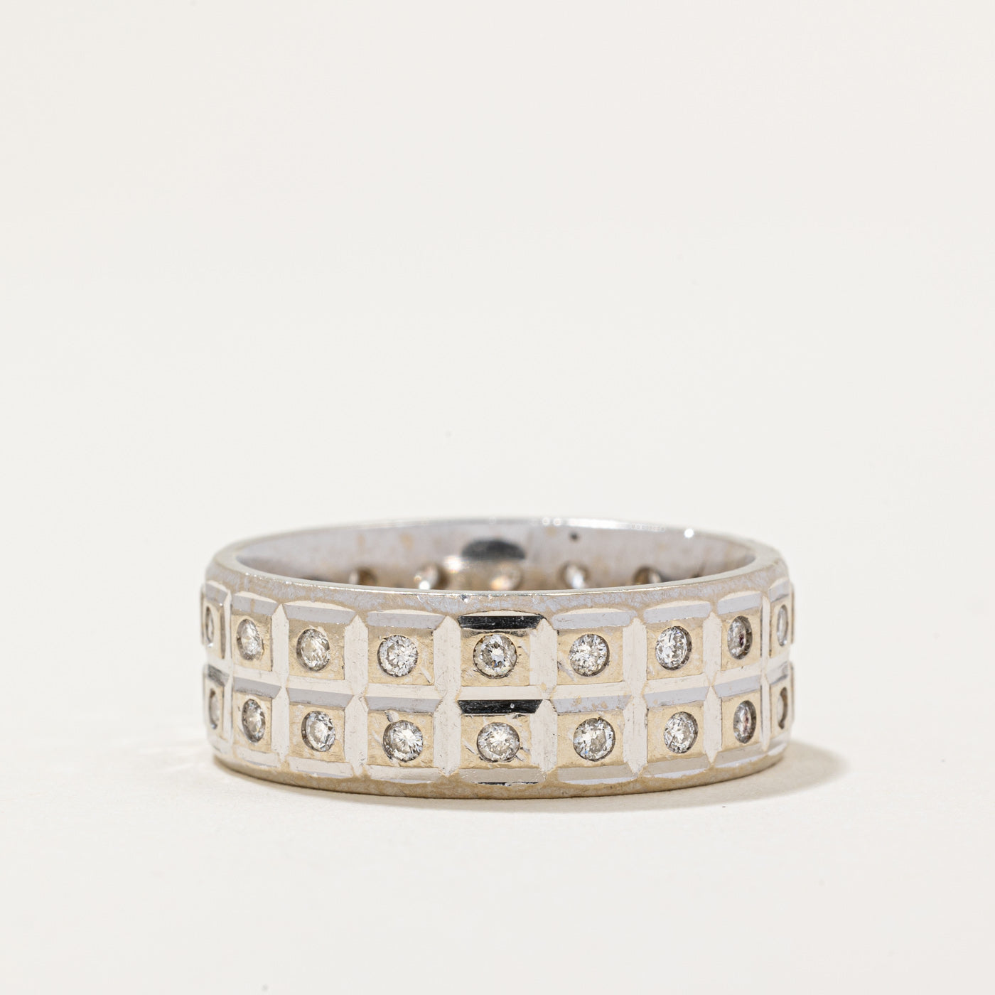 Double Row Diamond Eternity Band | 0.64ctw | SZ 9.25 |
