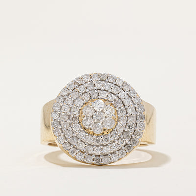 Pave Set Diamond Ring | 1.25ctw | SZ 9.25 |