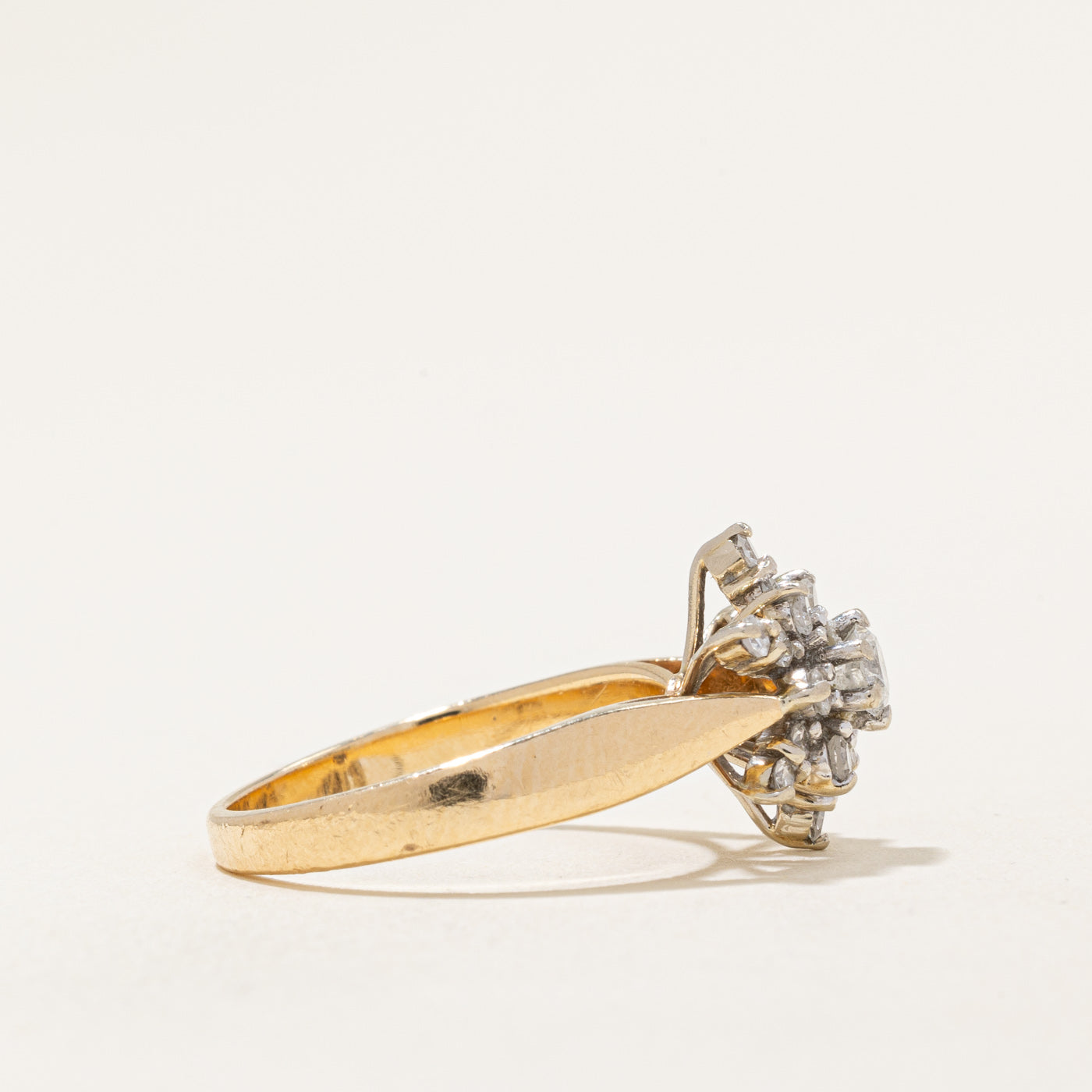 Bague sertie de diamants | 0,46 ct | Taille 5,75 | 