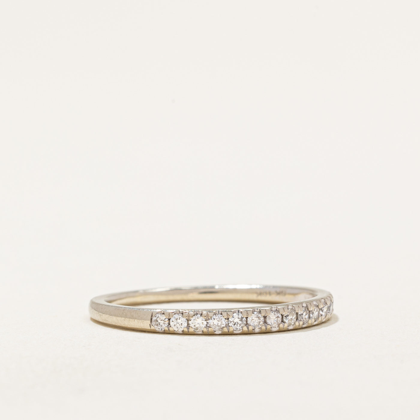 Alliance demi-éternité en diamants | 0,15 ct | Taille 6 |