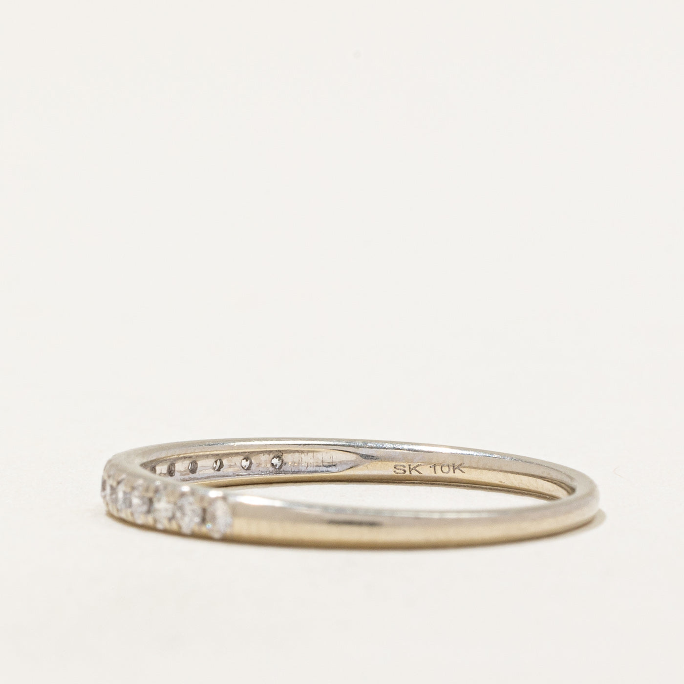 Alliance demi-éternité en diamants | 0,15 ct | Taille 6 |