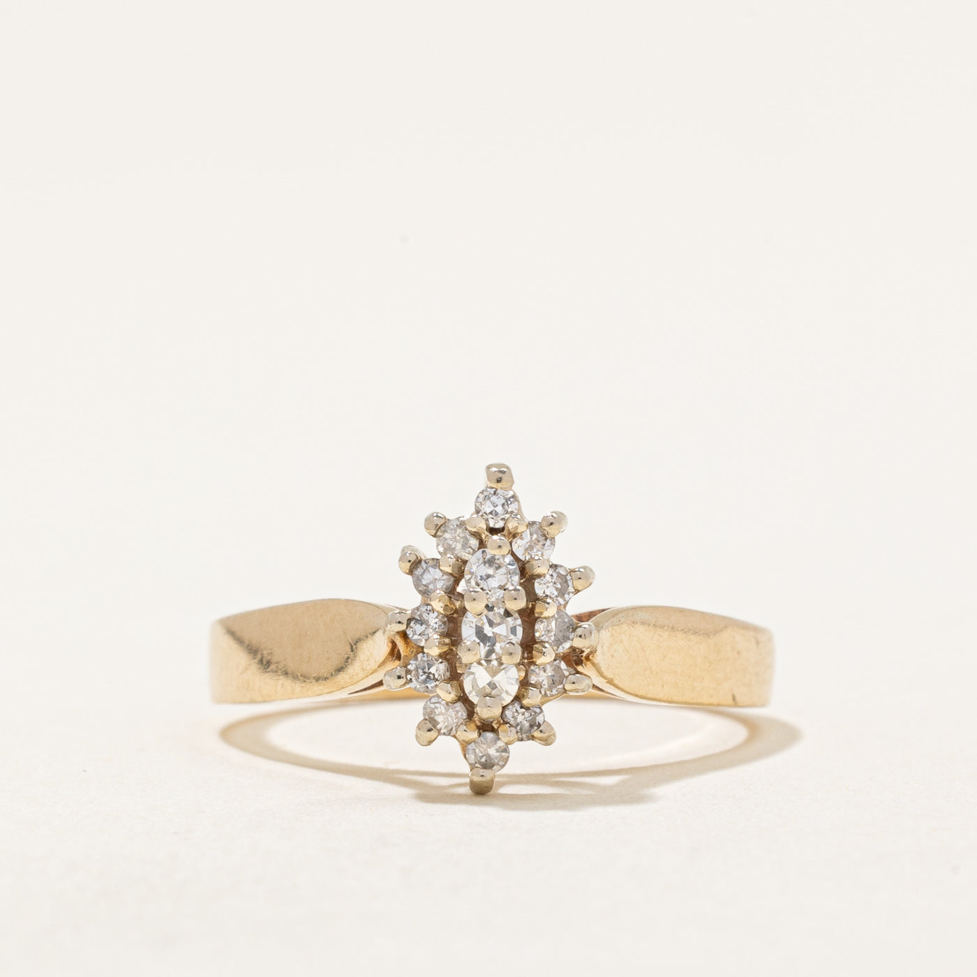 High Set Diamond Cocktail Ring | 0.20ctw | SZ 5.75 |