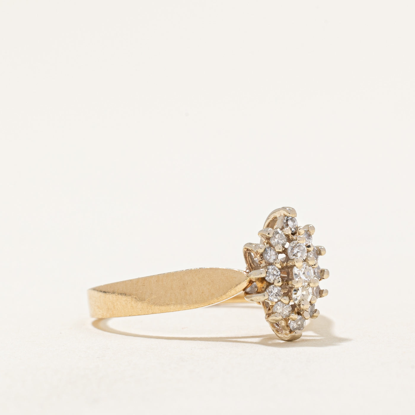 High Set Diamond Cocktail Ring | 0.20ctw | SZ 5.75 |
