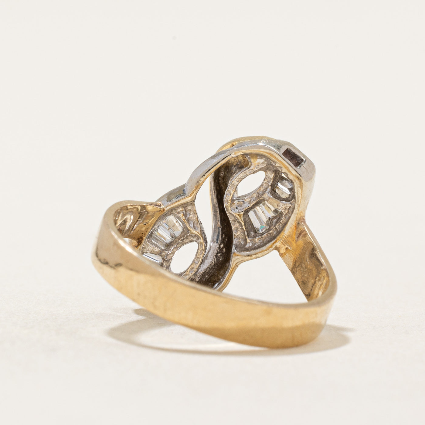 Baguette Cut Diamond Ring | 0.10ctw | SZ 3.5 |