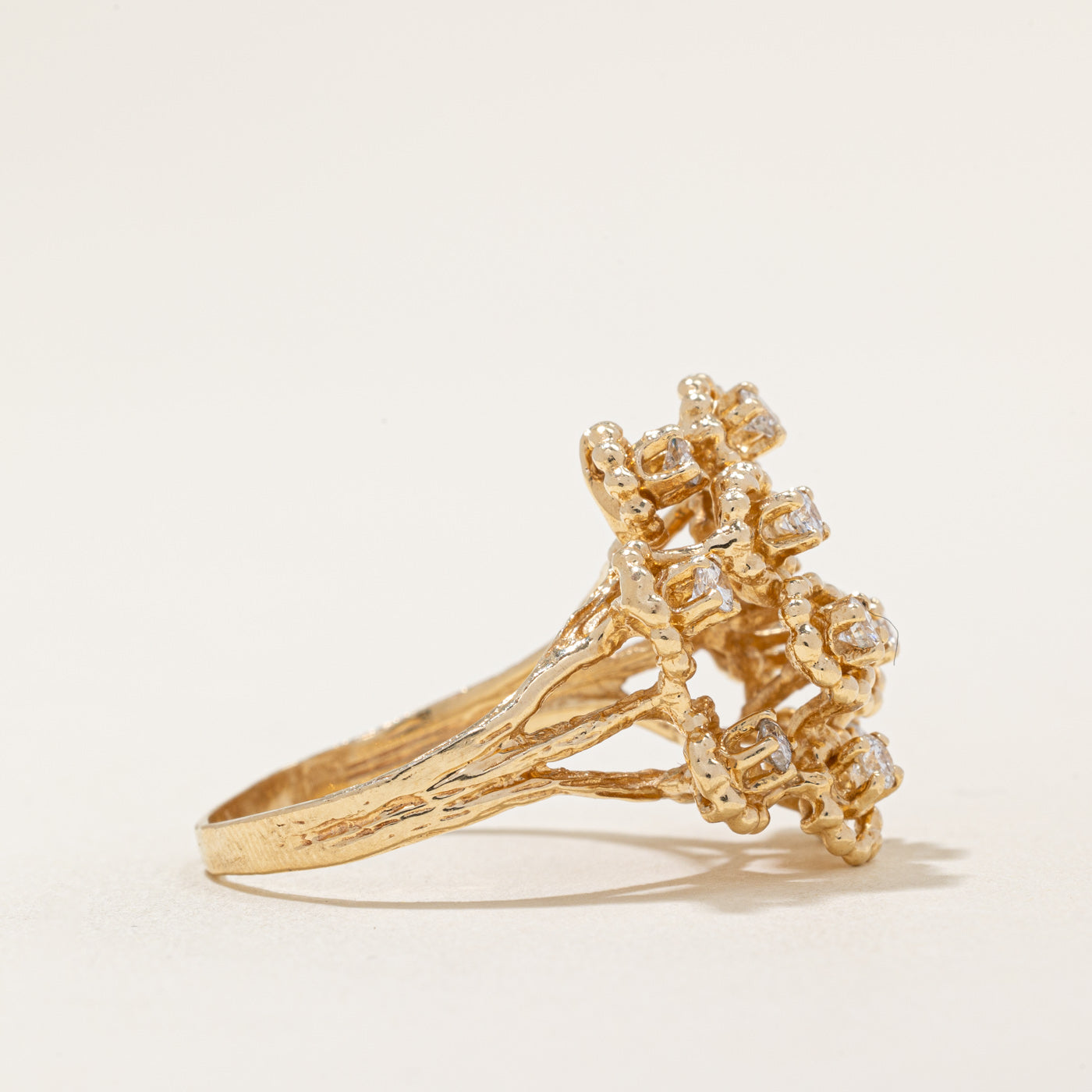 Diamond Cocktail Ring | 0.55ctw | SZ 8.75 |