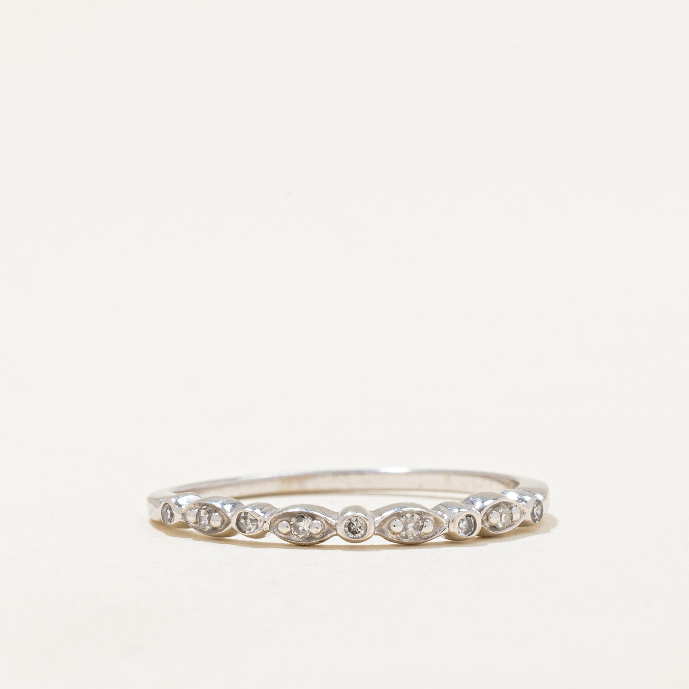 Bague en diamant | 0,07 ct | Taille 6,75 | 