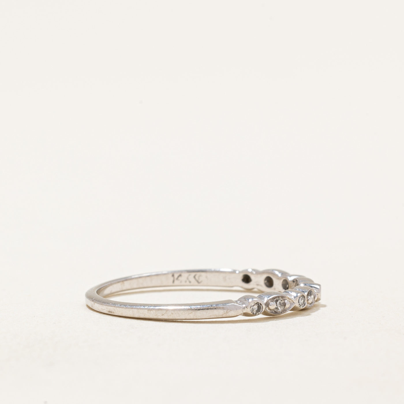 Bague en diamant | 0,07 ct | Taille 6,75 | 