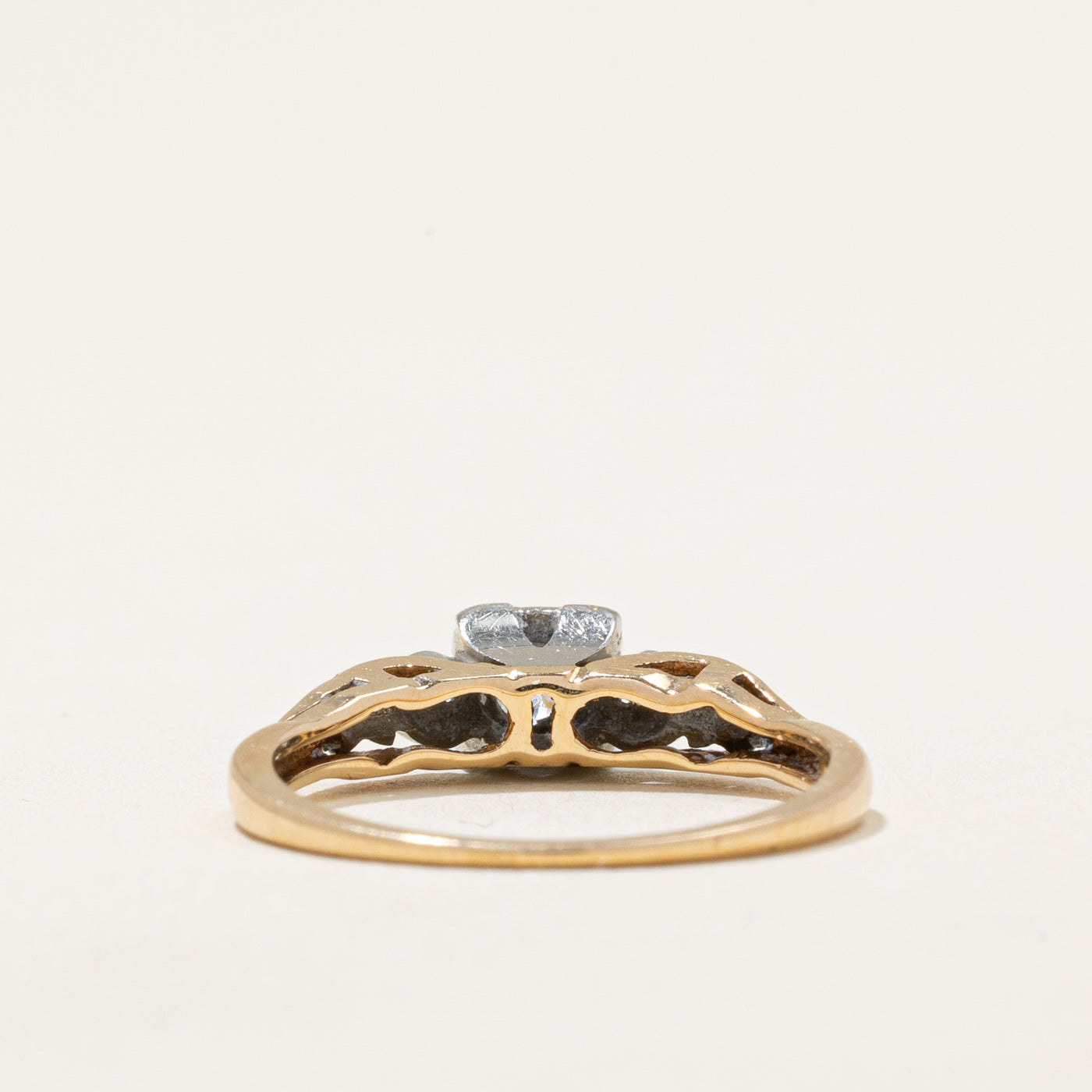 Bague de fiançailles en diamant | 0,22 ct | Taille 5,5 |