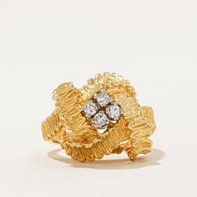 Diamond Cocktail Ring | 0.16ctw | SZ 5 |