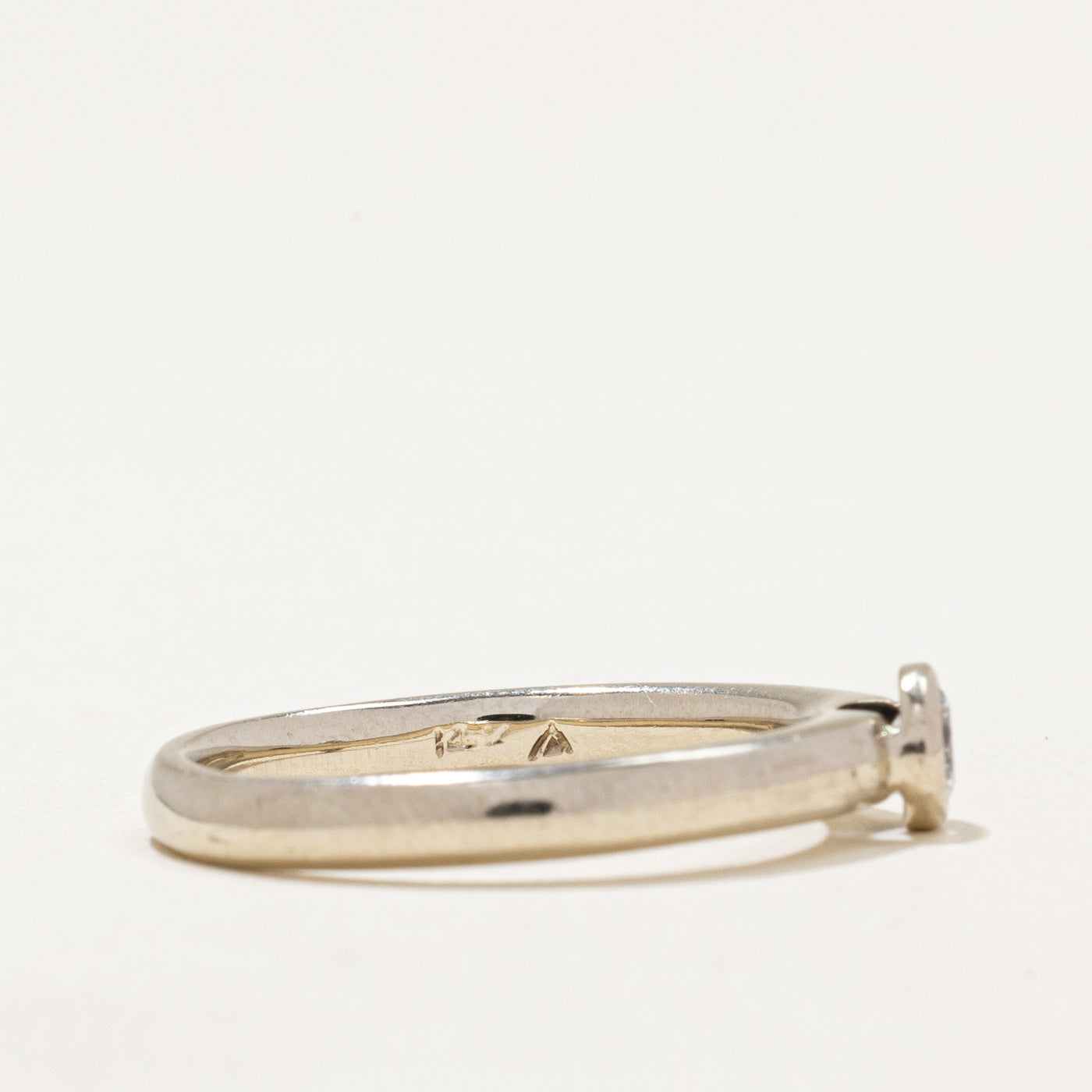 Bague sertie de diamants | 0,15 ct | Taille 6,25 |