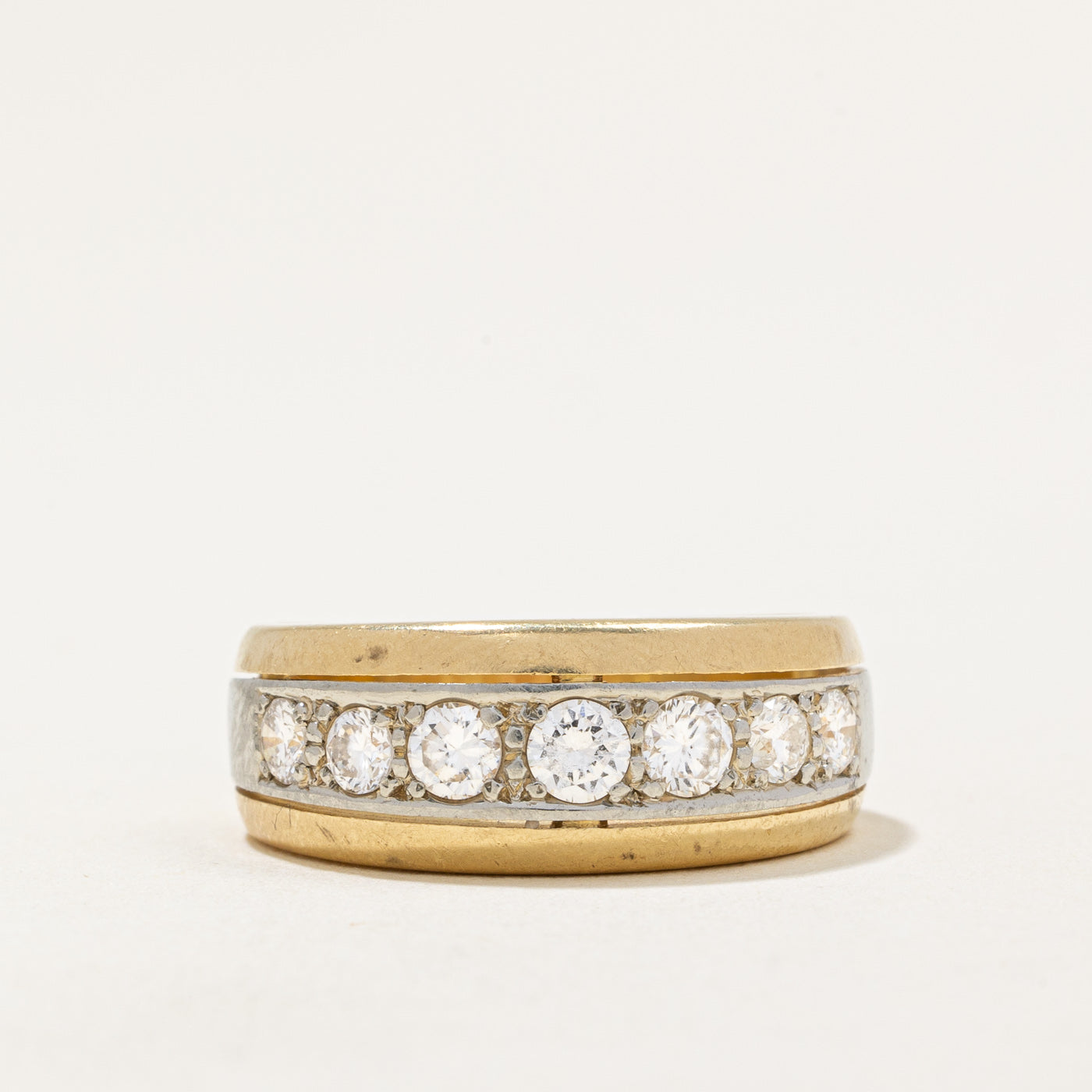 Flush Set Diamond Band | 0.70ctw | SZ 7.5 |